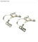 Genetic Twin Toestrap Clip LARGE Silver